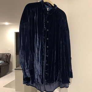 Free People Wesley Velvet top